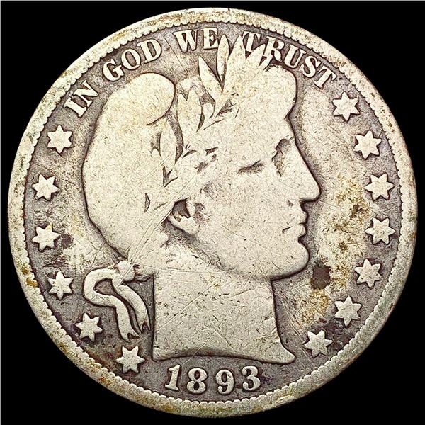 1893-O Barber Half Dollar NICELY CIRCULATED