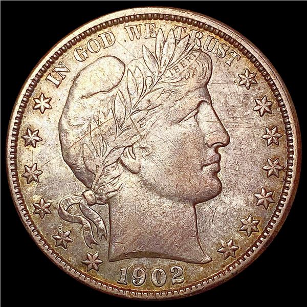 1902-O Barber Half Dollar CLOSELY UNCIRCULATED