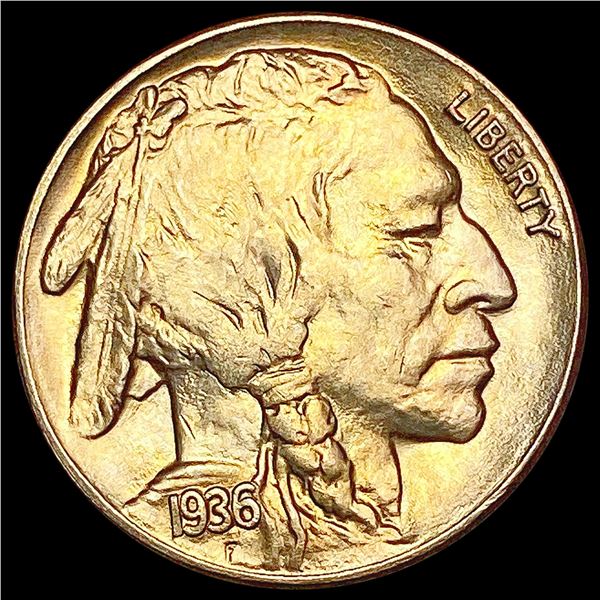 1936-S Buffalo Nickel GEM BU