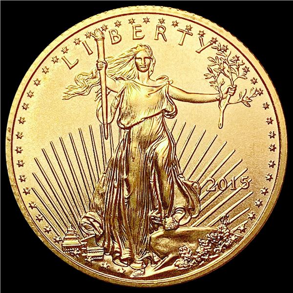 2015 $10 1/4 Oz Gold Eagle SUPERB GEM BU