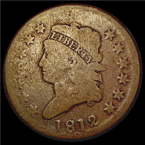 1812 Classic Head Large Cent NICELY CIRCULATED