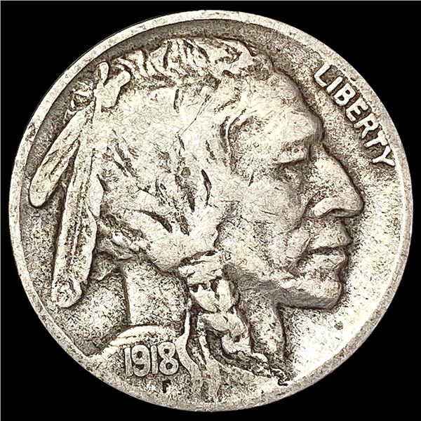 1918-D Buffalo Nickel LIGHTLY CIRCULATED