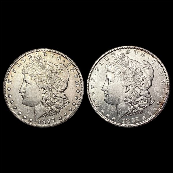 [2] 1887 Morgan Silver Dollar HIGH GRADE