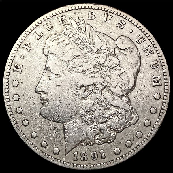 1891-CC Morgan Silver Dollar NICELY CIRCULATED