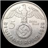 Image 2 : 1938 German 5 Mark SIlver UNCIRCULATED