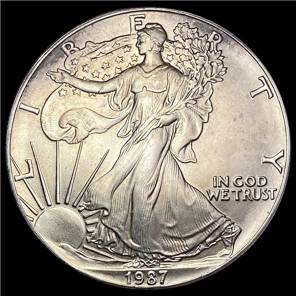 1987 American Silver Eagle SUPERB GEM BU