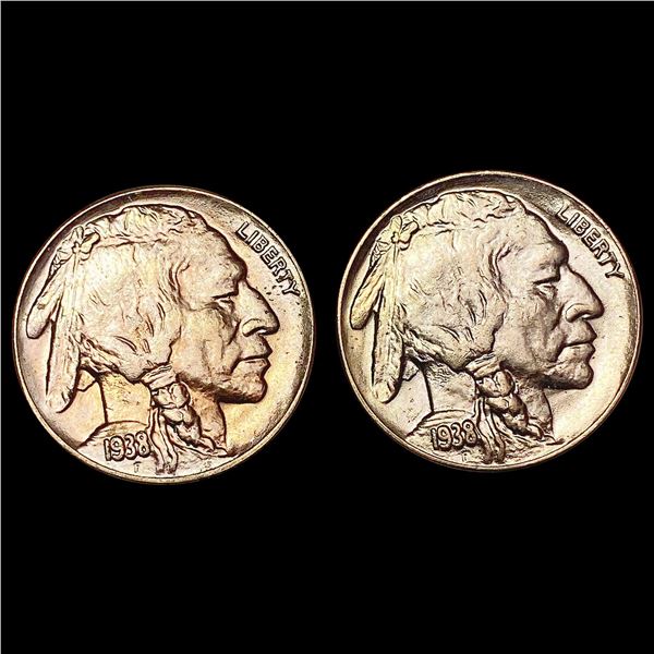 [2] 1938-D Buffalo Nickel GEM BU