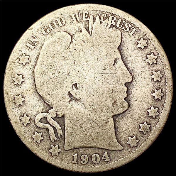 1904-S Barber Half Dollar NICELY CIRCULATED