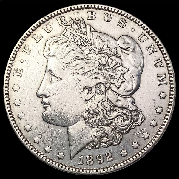 1892 Morgan Silver Dollar NEARLY UNCIRCULATED