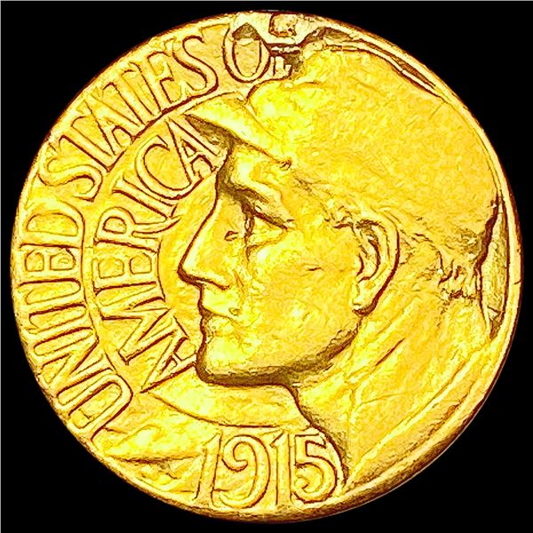 1915 Pan-Pac Rare Gold Dollar CLOSELY UNCIRCULATED