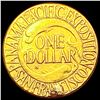 Image 2 : 1915 Pan-Pac Rare Gold Dollar CLOSELY UNCIRCULATED