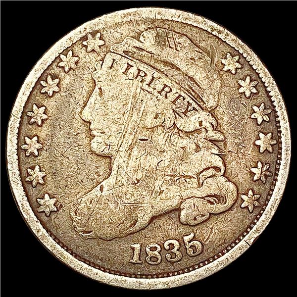 1835 Capped Bust Dime NICELY CIRCULATED