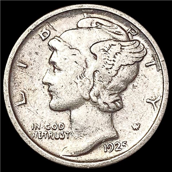 1925-D Mercury Dime CLOSELY UNCIRCULATED