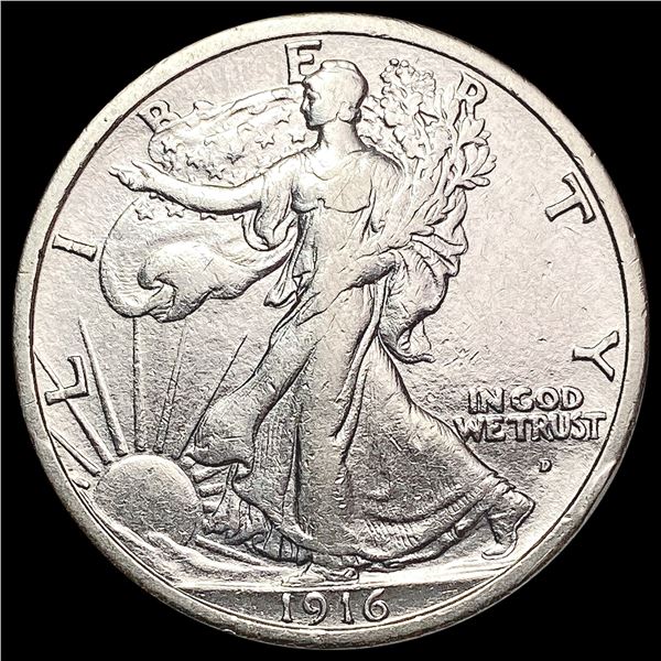 1916 Walking Liberty Half Dollar CLOSELY UNCIRCULATED