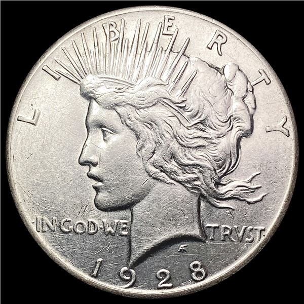 1928 Silver Peace Dollar CLOSELY UNCIRCULATED