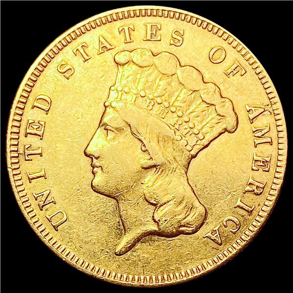 1874 $3 Gold Piece LIGHTLY CIRCULATED