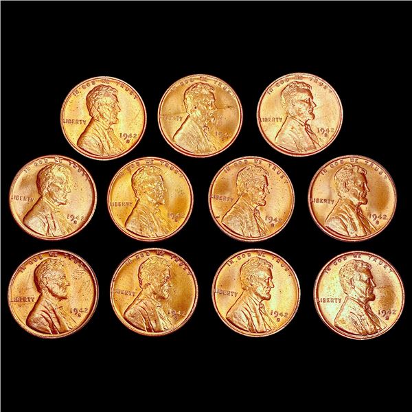 [11] 1942-S RED Wheat Cent GEM BU