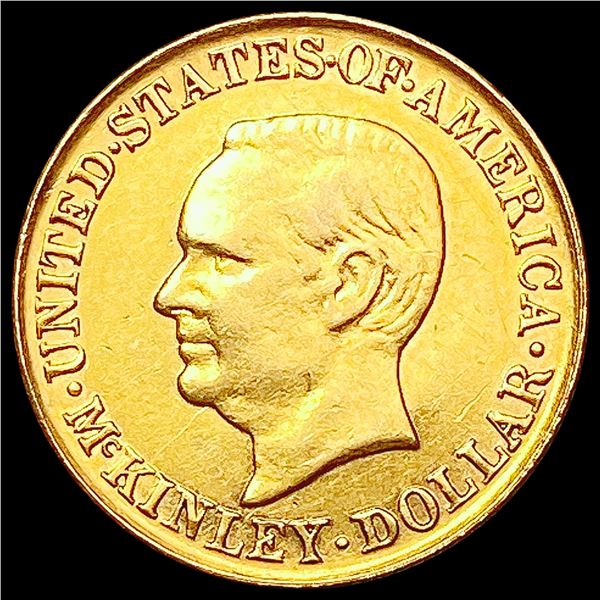 1916 McKinley Rare Gold Dollar CLOSELY UNCIRCULATED