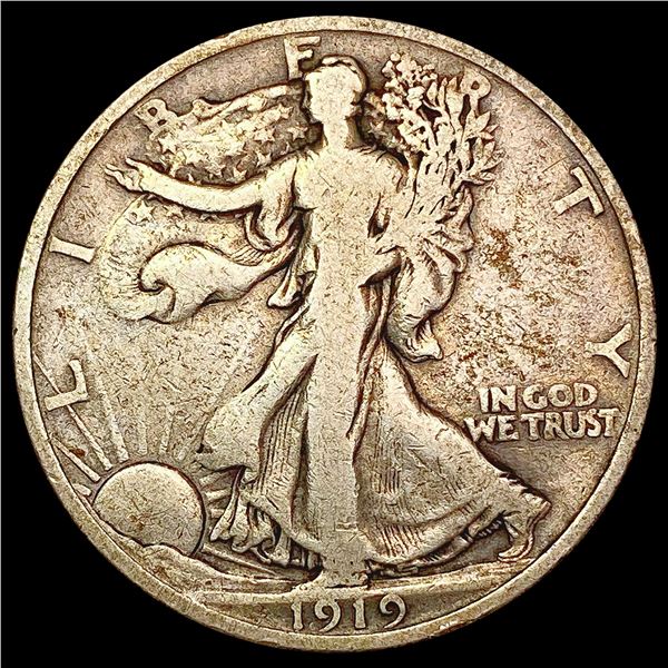 1919 Walking Liberty Nickel LIGHTLY CIRCULATED