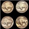 Image 2 : 1936-1938 Buffalo Nickel Set [4 Coins] HIGH GRADE