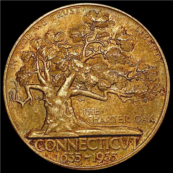 1935 Connecticut Half Dollar CHOICE AU