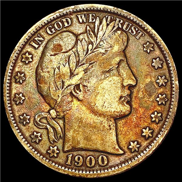 1900 Barber Half Dollar LIGHTLY CIRCULATED