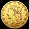 1836 $5 Gold Half Eagle LIGHTLY CIRCULATED