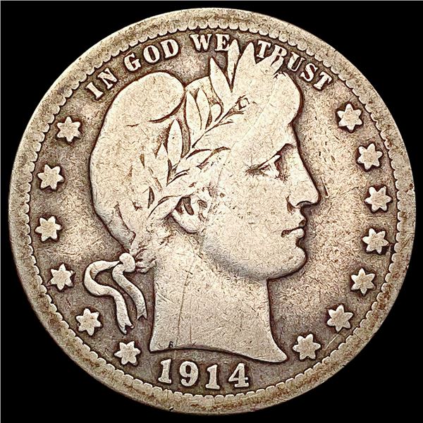 1914-S Barber Half Dollar NICELY CIRCULATED