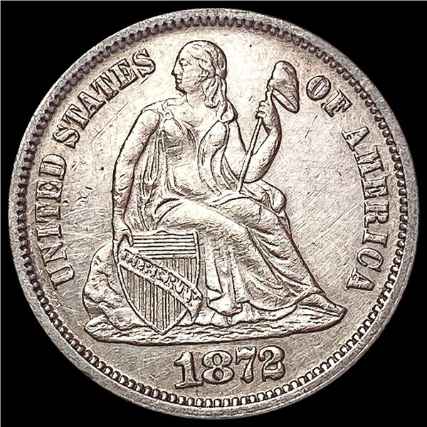 1872 Seated Liberty Dime CLOSELY UNCIRCULATED