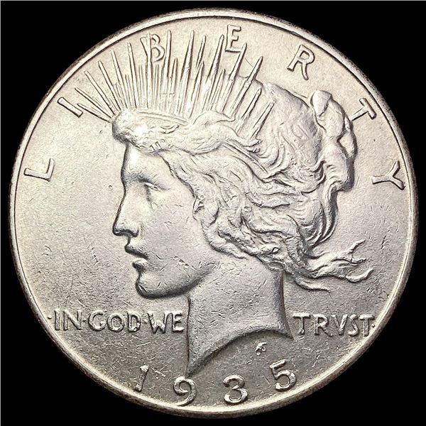 1935 Silver Peace Dollar CLOSELY UNCIRCULATED