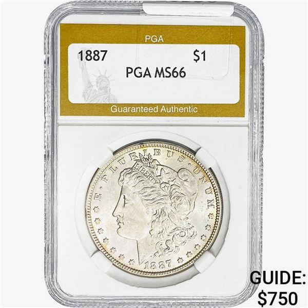 1887 Morgan Silver Dollar PGA MS66