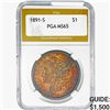 1891-S Morgan Silver Dollar PGA MS65