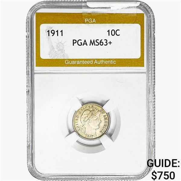 1911 Barber Dime PGA MS63+
