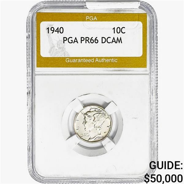 1940 Mercury Silver Dime PGA PR66 DCAM