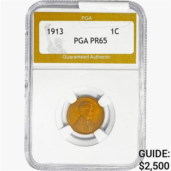 1913 Wheat Cent PGA PR65