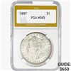 1897 Morgan Silver Dollar PGA MS65