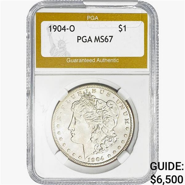 1904-O Morgan Silver Dollar PGA MS67