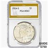 1924-S Silver Peace Dollar PGA MS63