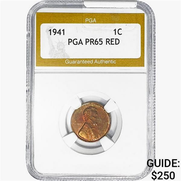 1941 Wheat Cent PGA PR65 RED