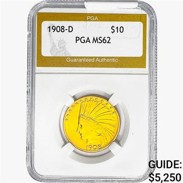 1908-D $10 Gold Eagle PGA MS62