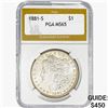 1881-S Morgan Silver Dollar PGA MS65