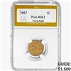 1857 Flying Eagle Cent PGA MS63