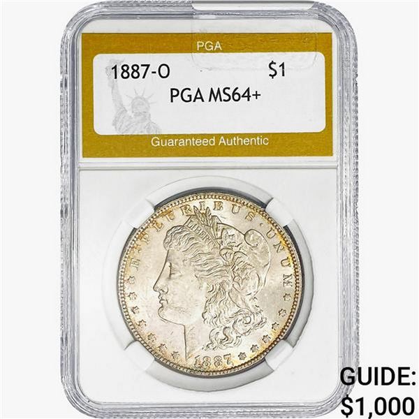 1870-O Morgan Silver Dollar PGA MS64+