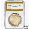 1922-S Silver Peace Dollar PGA MS64