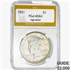 1921 Silver Peace Dollar PGA MS64 HR