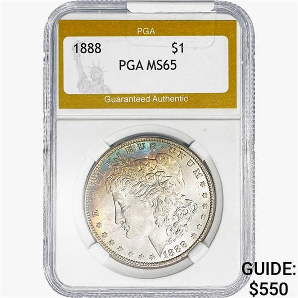 1888 Morgan Silver Dollar PGA MS65