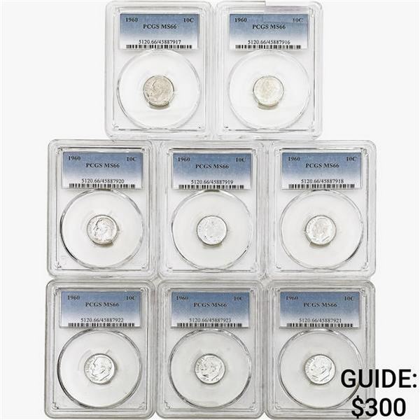 [8]1960 Roosevelt Dime PCGS MS66