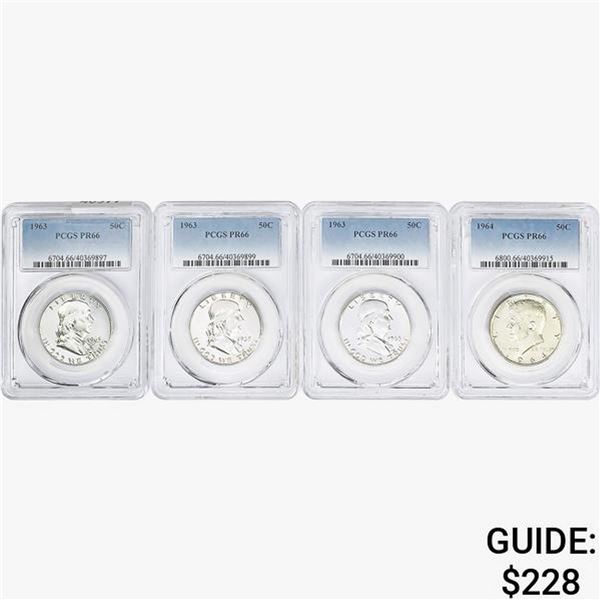 [4] 1963-1964 Kennedy Half Dollar PCGS PR66