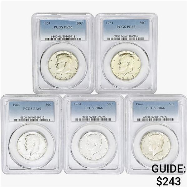 [5] 1964 Kennedy Half Dollar PCGS PR66