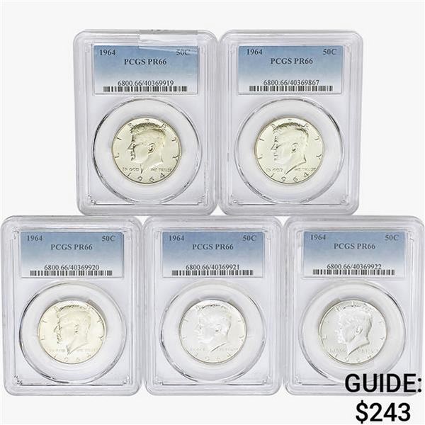 [5] 1964 Kennedy Half Dollar PCGS PR66